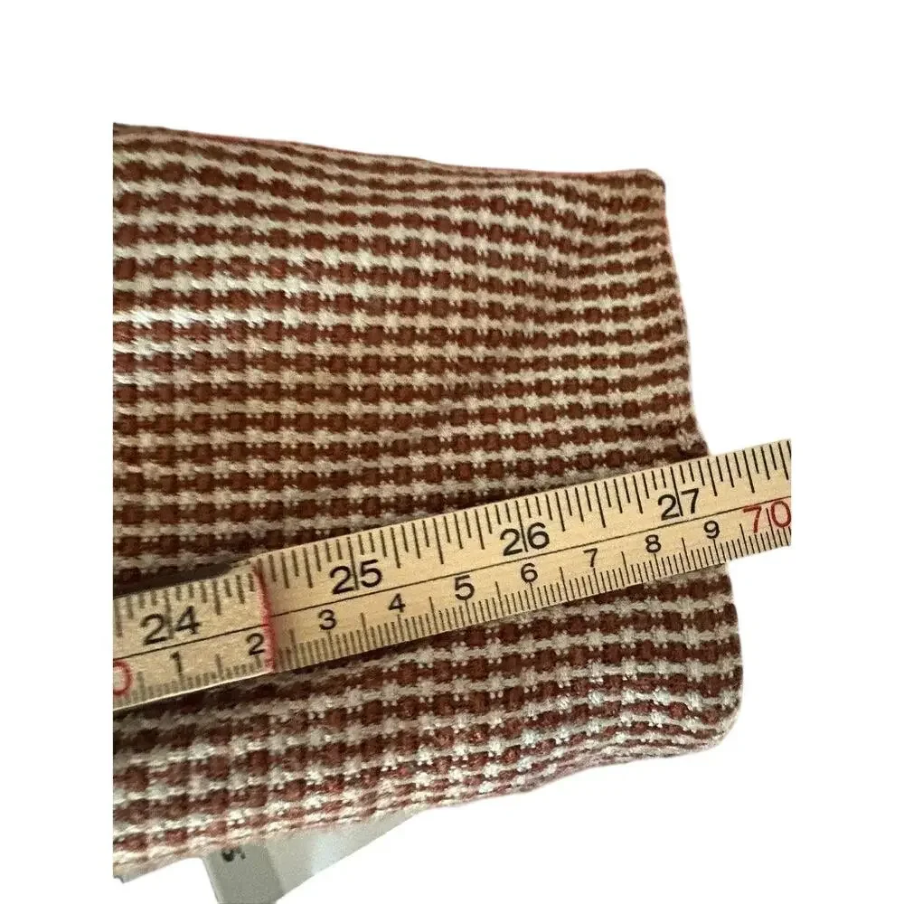 Christian Dior Vintage Cropped Houndstooth Blazer Made USA Rayon Wool Sz 2